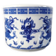 Cache-pot / Vintage porcelain brush pot