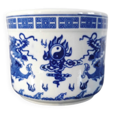 Cache-pot / Pot à pinceaux vintage en porcelaine