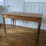 Farm table with turned legs