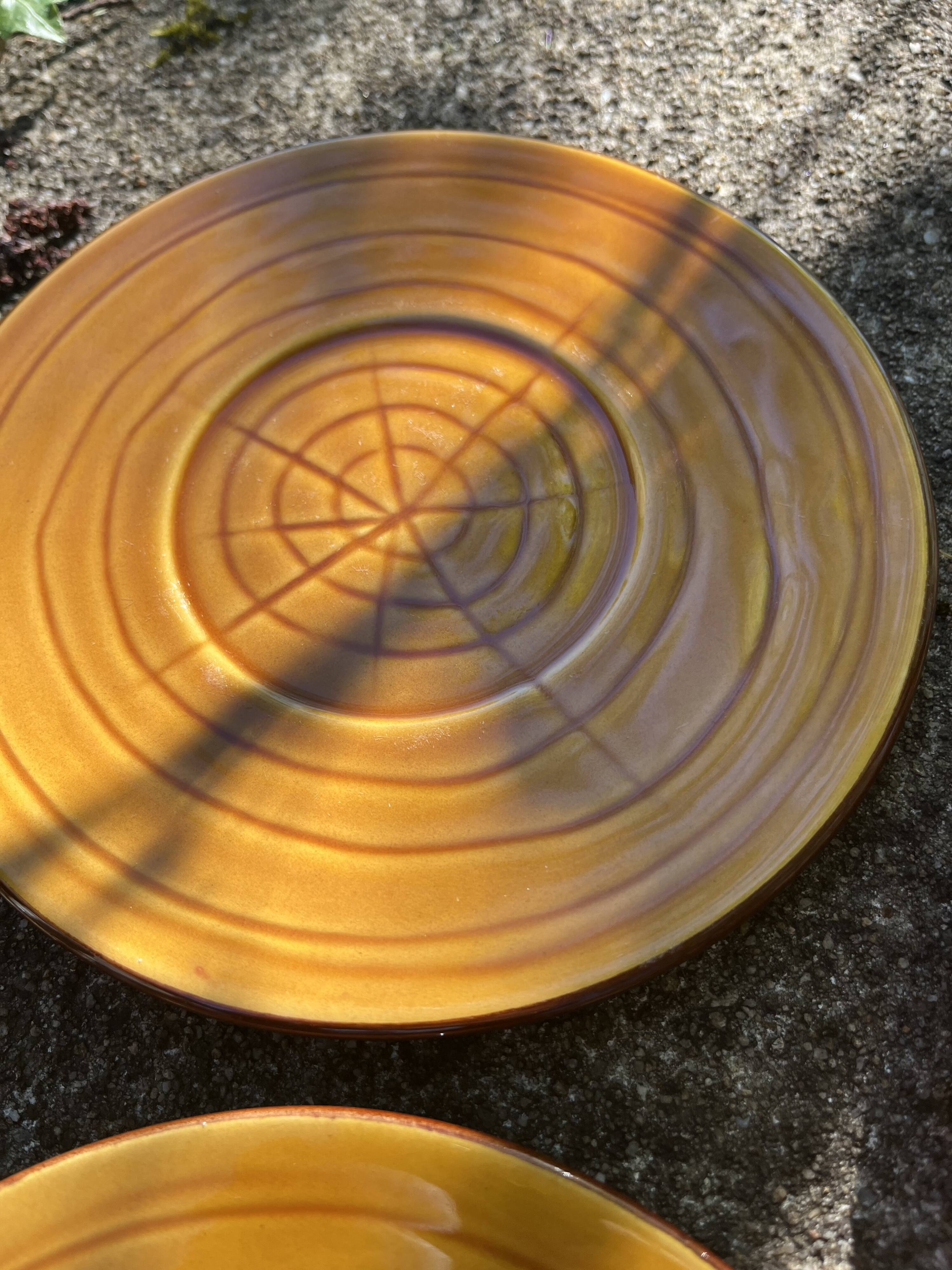 3 small plates 18 cm Ferlay Vallauris