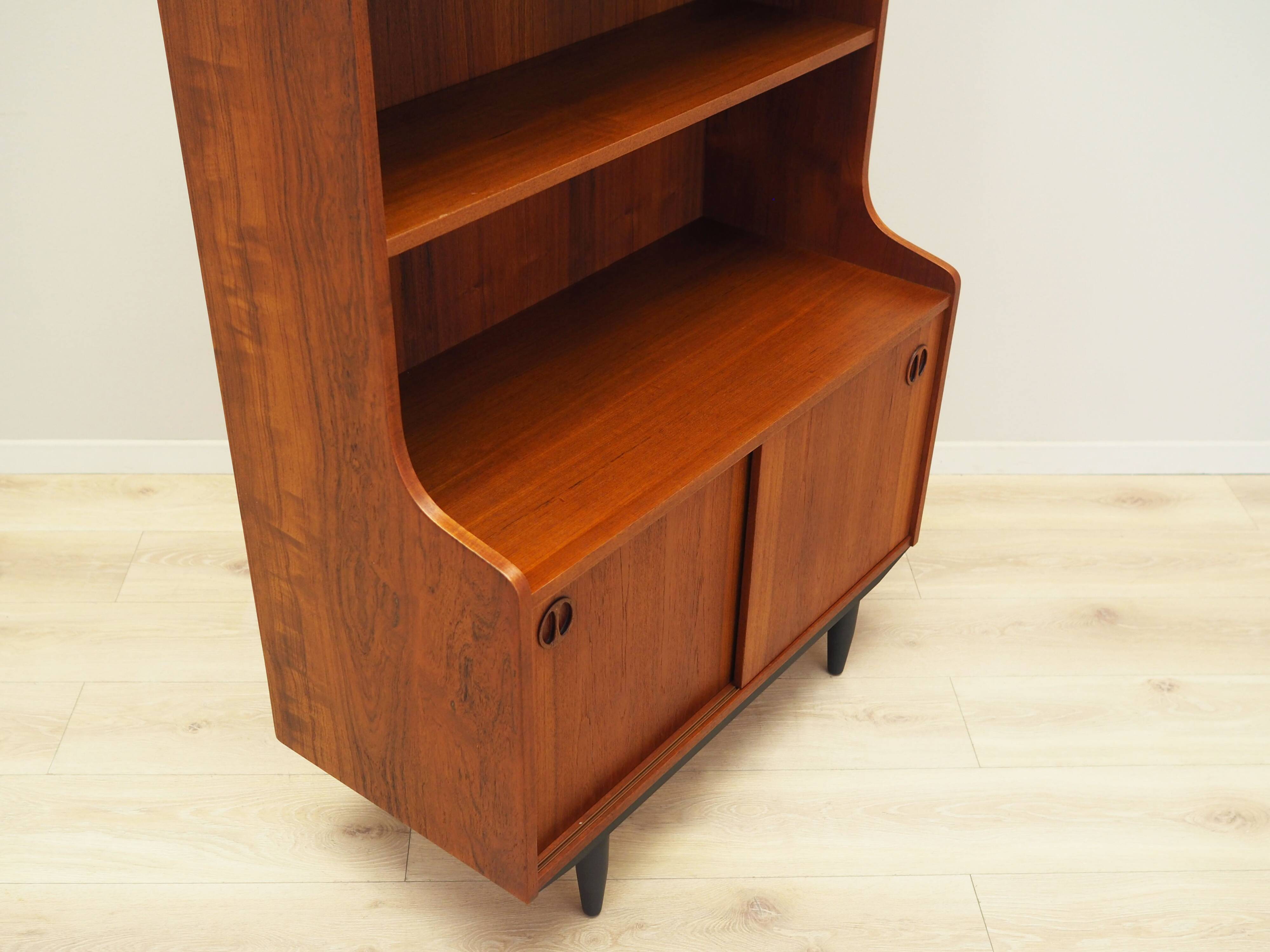Teak bookcase, Danish design, 1970s, production: Denmark