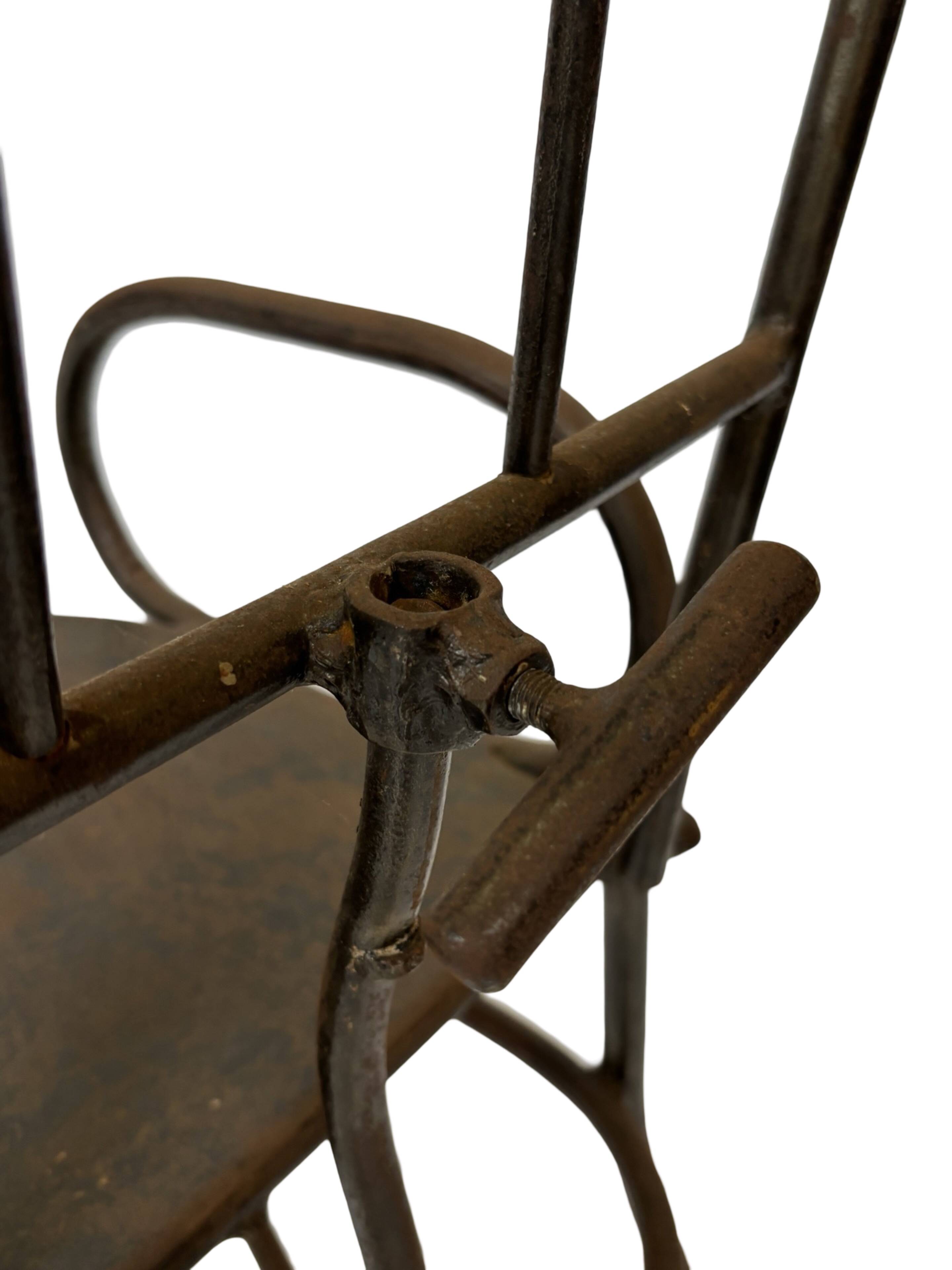 Vintage industrial chair work chair man cave design chair