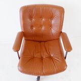 Ring Mekanikk leather office armchair 60's