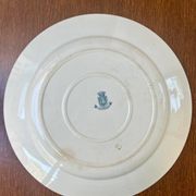 Plat ancien en terre de fer Gien, modèle Arabesque