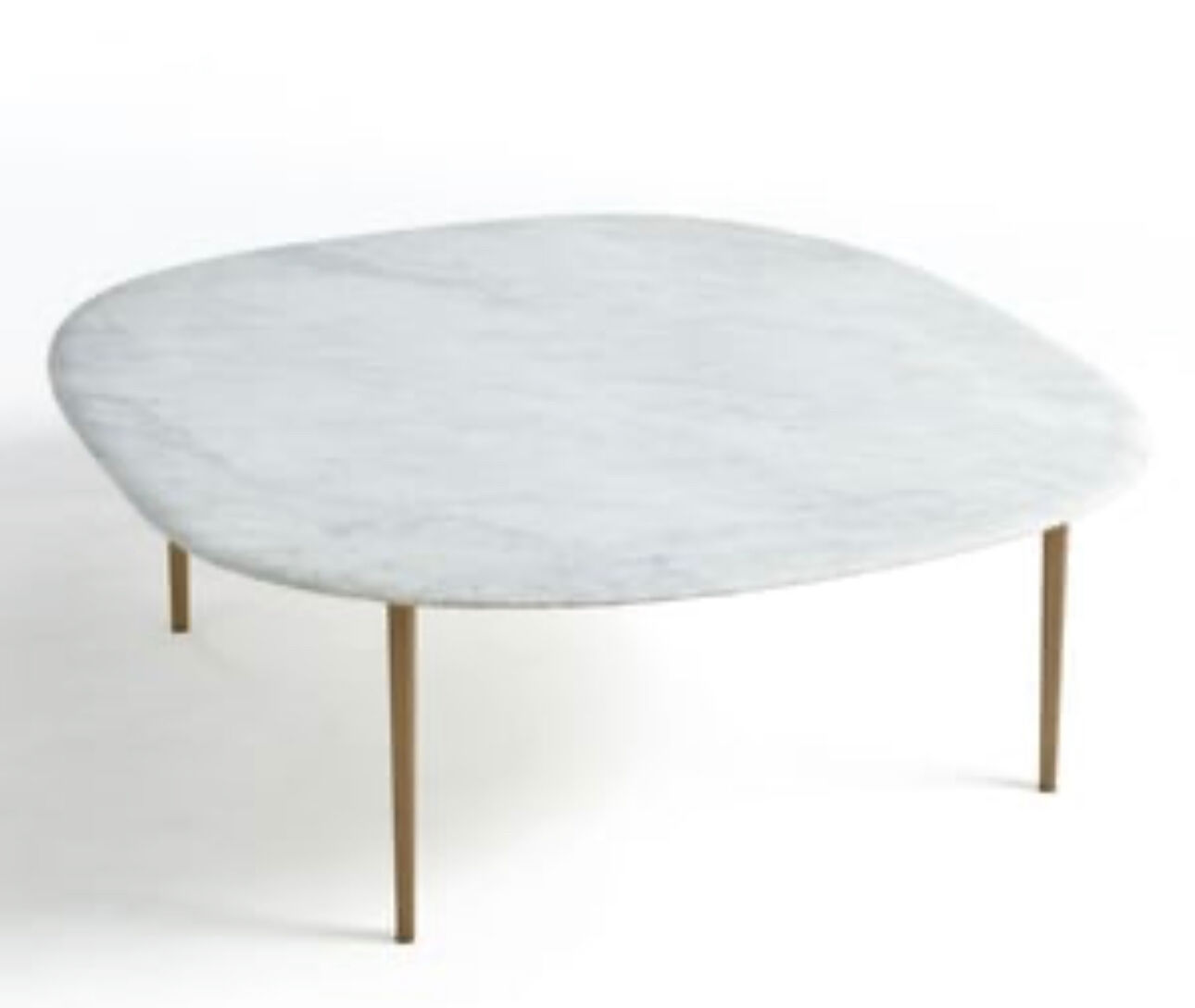 Carrara marble coffee table