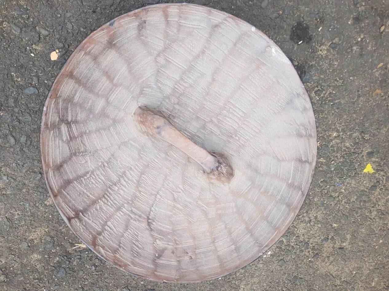 Bouclier africain traditionnel Bamiléké du Cameroun