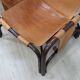 A vintage Tito Agnoli armchair leather and bamboo 1960s