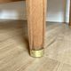 Vintage Mid-Century brass sabot ministerial/management desk