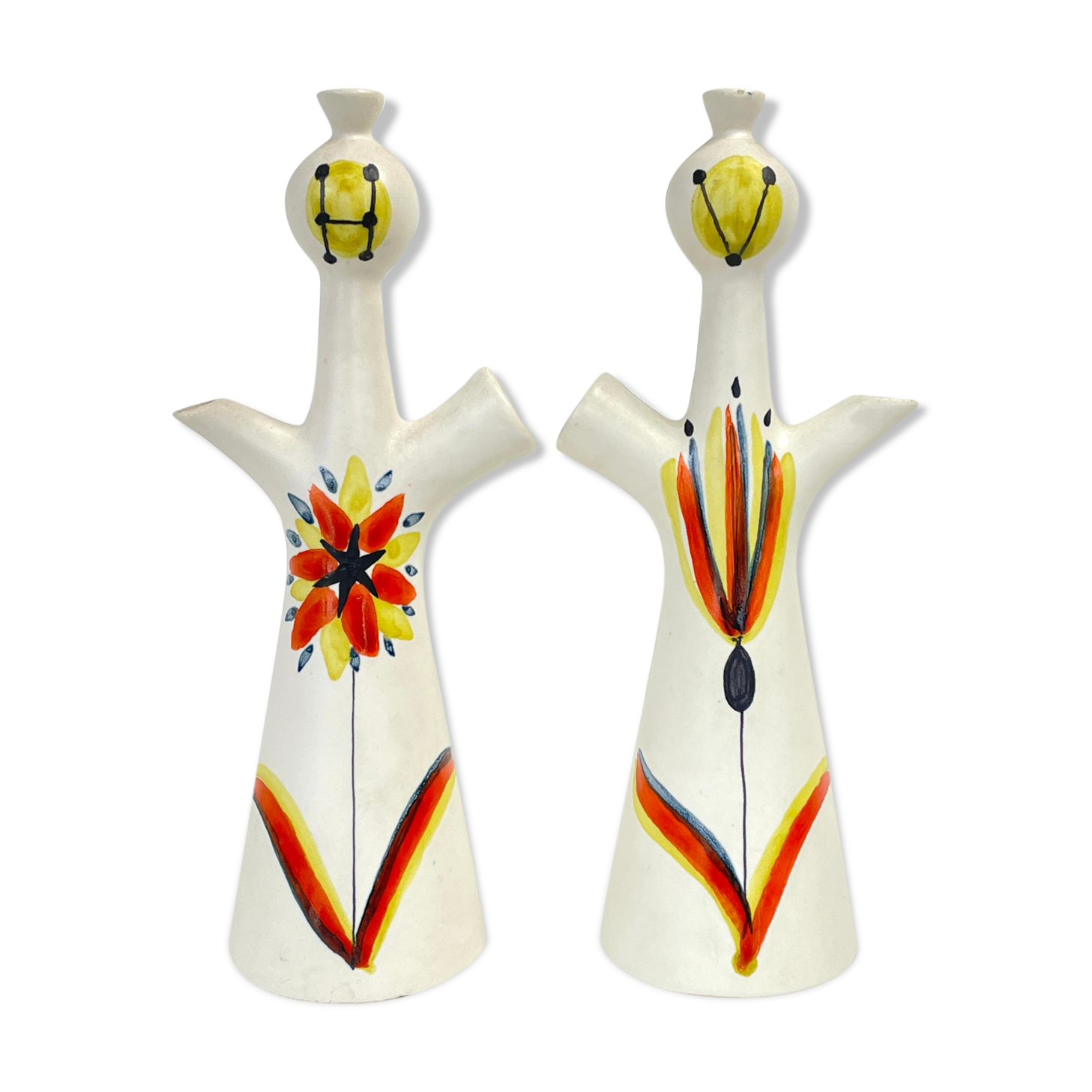 Vinaigrier & Oil anthropomorphic by Roger Capron, circa 1960