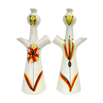 Vinaigrier & Oil anthropomorphic by Roger Capron, circa 1960