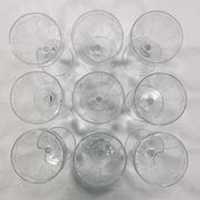 Art deco crystal glass service