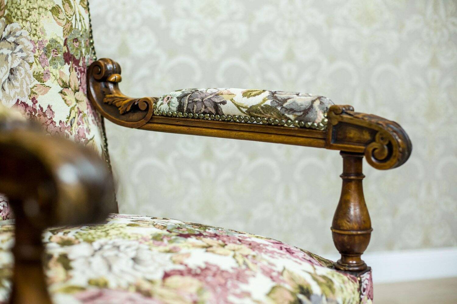 Antique French Oak Chair, 1890s