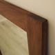 Danish mahogany mirror with shelf, 1970s