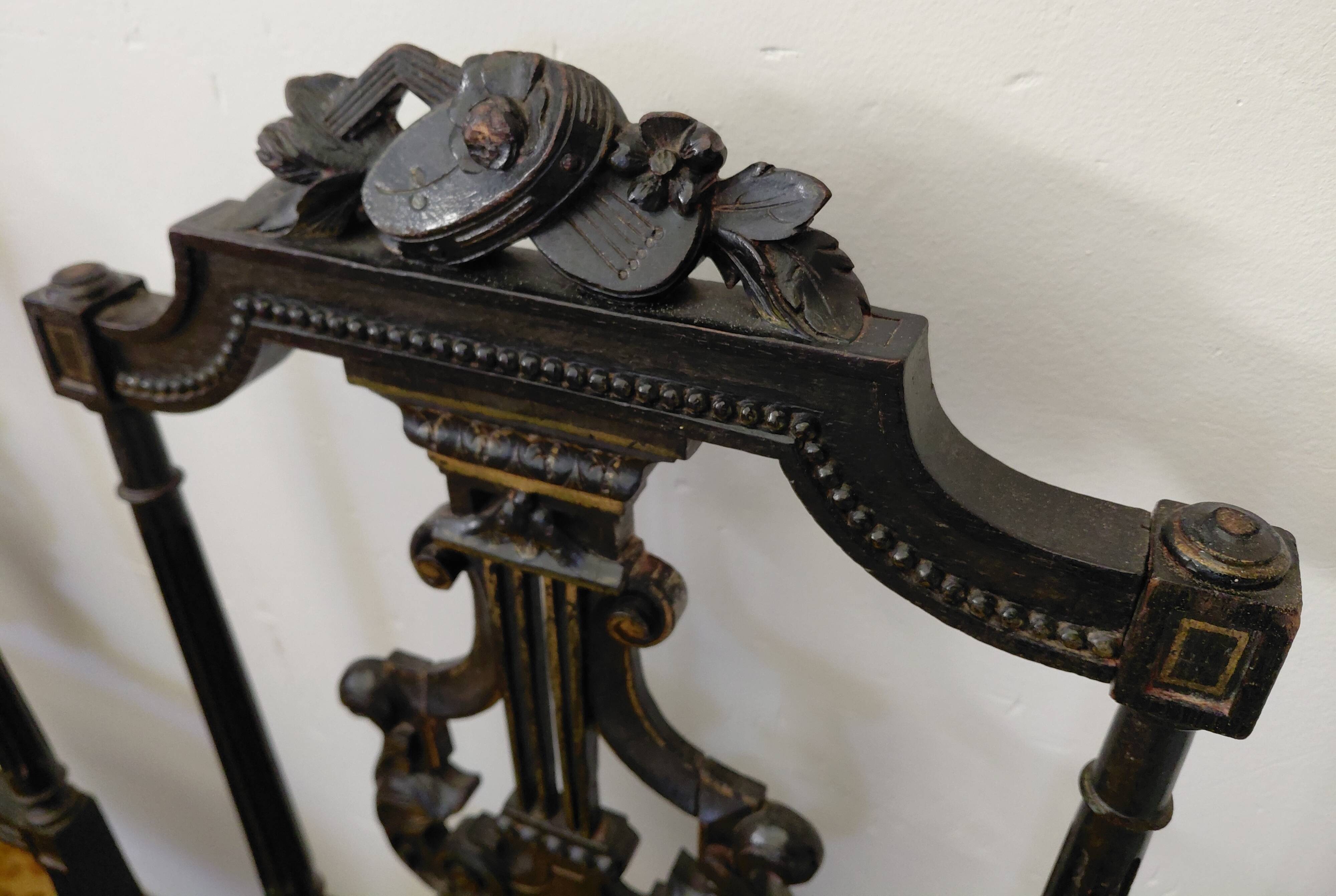 Pair of musical chairs, 19th century