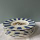 Series of 6 K&G Lunéville dessert plates, circus theme