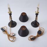 Paire de lampes anciennes Cheshire Cat Lewis Carroll Alice au pays des merveilles années 1920 Royaume-Uni