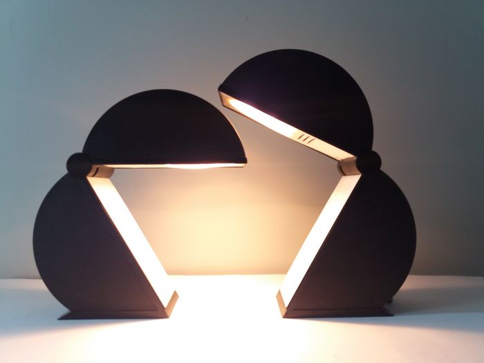 Lampe de table italienne Disco par Bertorelle