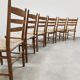 Chaises de salle à manger modernes en raphia du milieu du siècle, vintage 1960