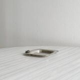 Cendrier carré en métal patiné