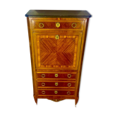 Transition style secretary, rosewood, gilded bronzes