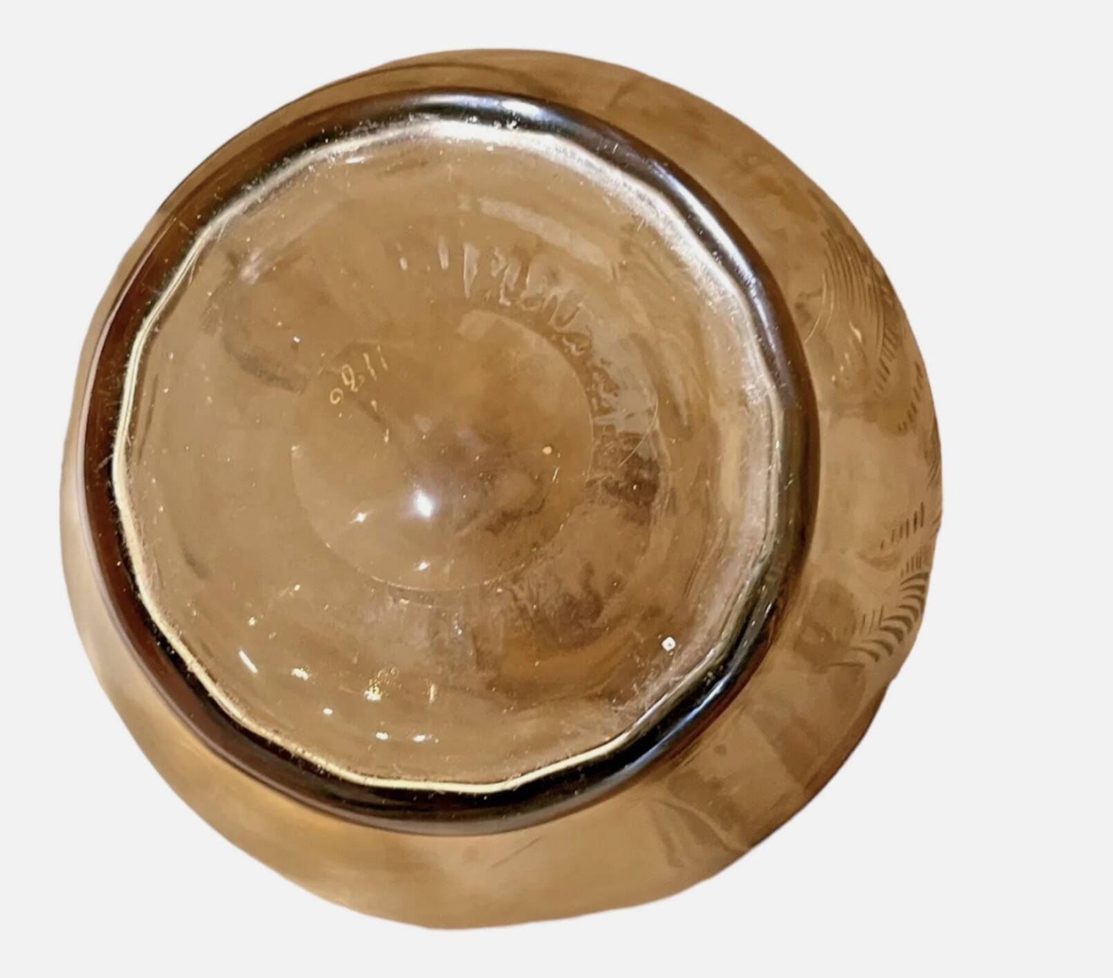 Murano-style smoked crystal soliflore vase with floral decoration - 373008