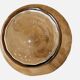 Murano-style smoked crystal soliflore vase with floral decoration - 373008