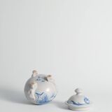 Swedish Grace French Blue Floral Decor Bonbonniere by Allan Eberling, Bo Fajans