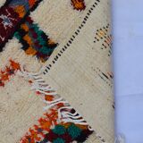 Handmade abstract Berber rug 263 x 150 CM