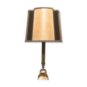 Lampe vintage avec abat-jour papier