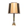 Lampe vintage avec abat-jour papier vélin et velours