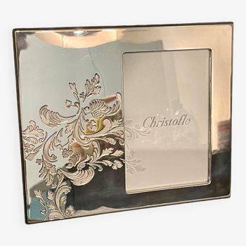 Christofle photo frame width 23 cm high 19.5 cm silver metal