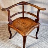 Pair of 1900 living room armchairs with bistro seating