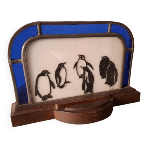 Lampe Art déco en verre