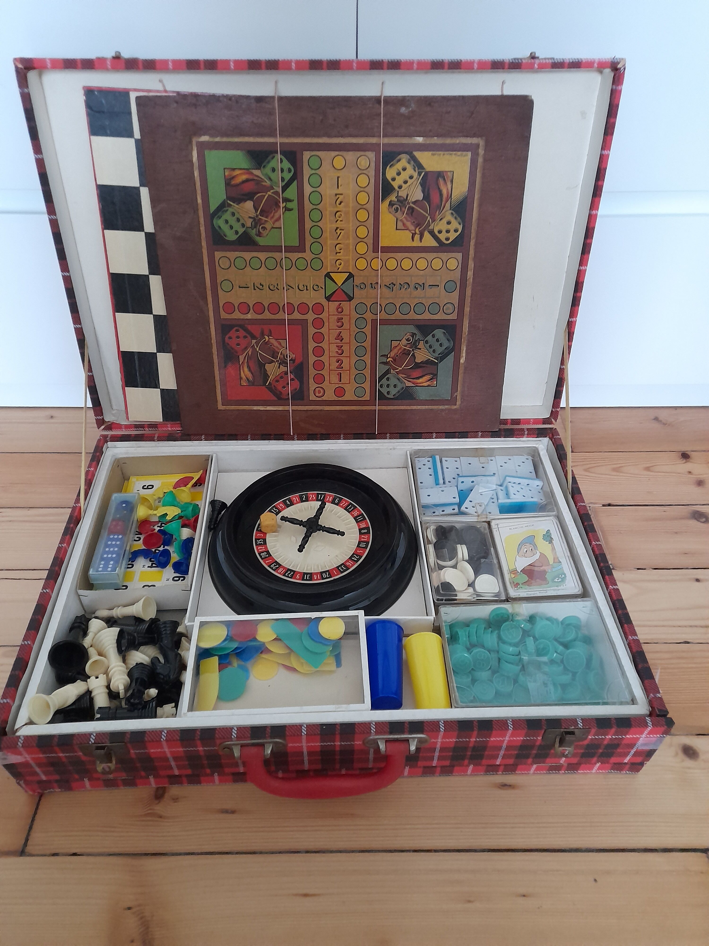 Board game briefcase, 60s