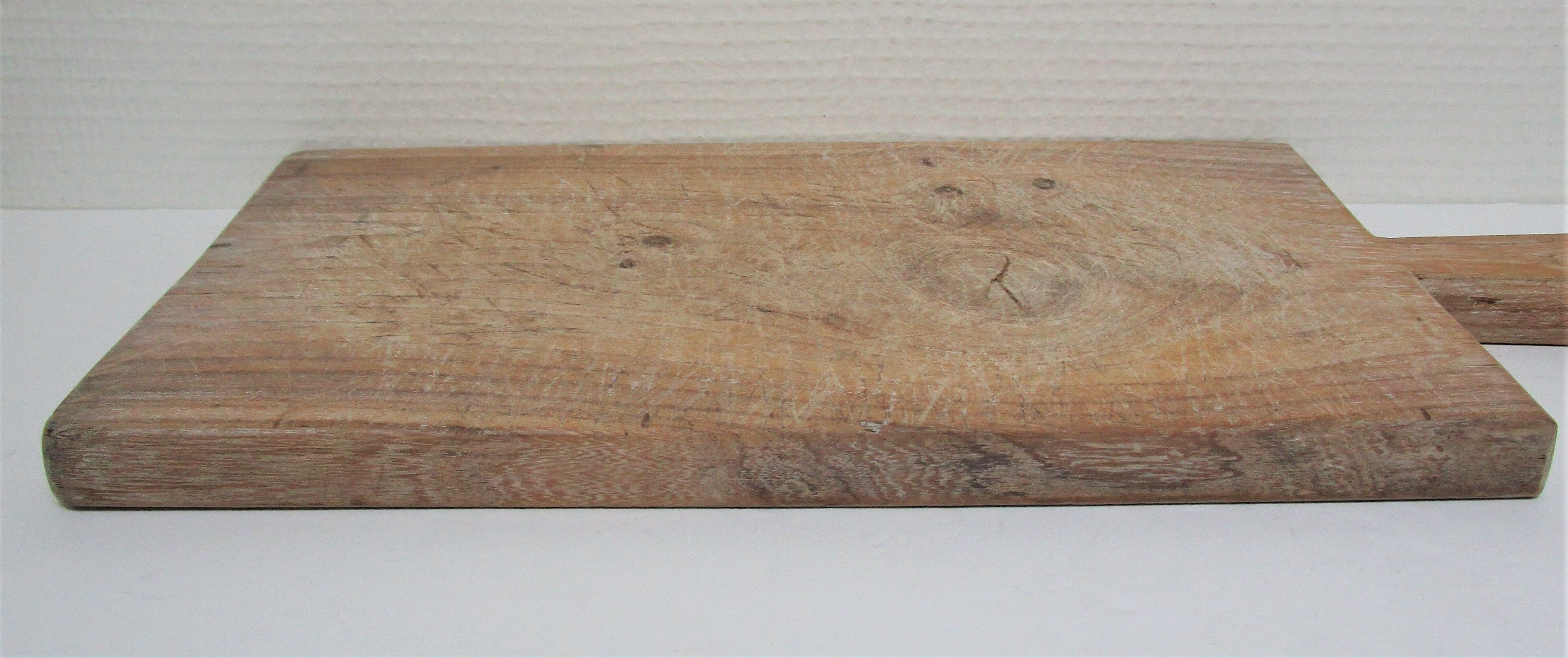 Cutting board solid wood patinated vintage