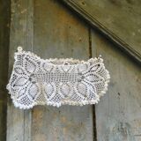 French lace cream placemat in cotton