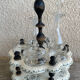 Oil and vinegar service, salt and pepper.