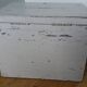 Old ballot box, solid wood chest