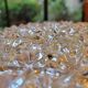 Diamond-pointed glass ceiling light