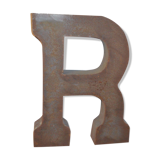 Industrial iron "r" letter