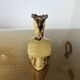 Ceramic candlestick "the rooster" from Périgourdine pottery, 1960