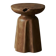 TIA side table stool in hand-carved solid recycled teak.