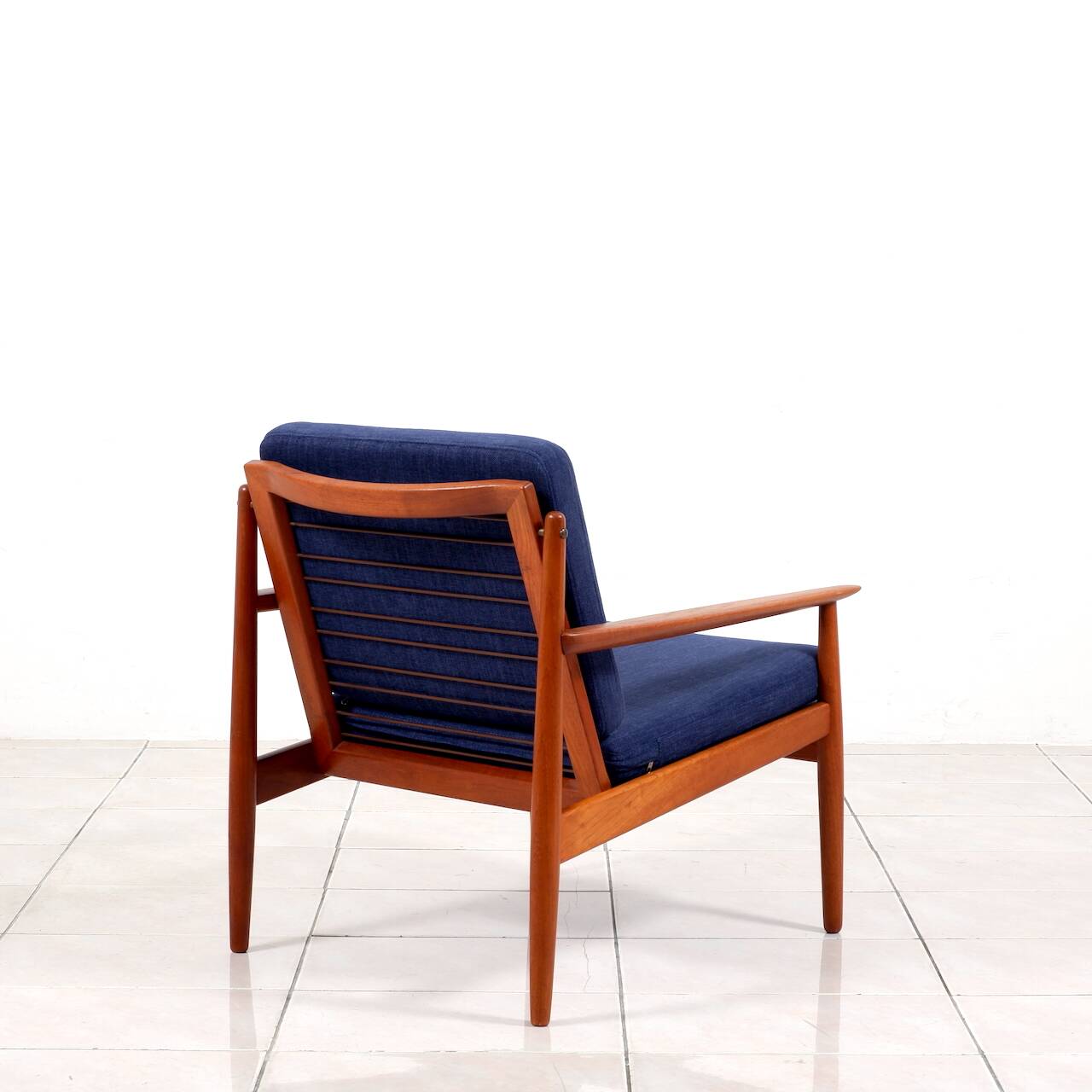 2 fauteuils lounge en teck par Arne Vodder pour Glostrup Mobelfabrik