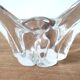 Double crystal candle holder Val Saint Lambert Rio creation 1950s