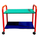 Memphis 80s perforated sheet metal rolling trolley