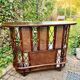 Rattan bar and vintage stools