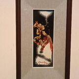 Abstract painting of a horse - gold leaf and enamel - Kocevar, 1970s