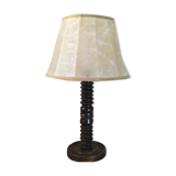 Lampe en bois tourné