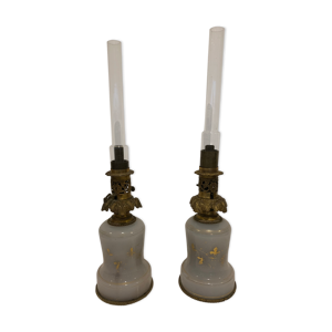 paire de lampe a pétrole
