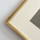 Old watercolour and gilded frame with cherry blossoms.